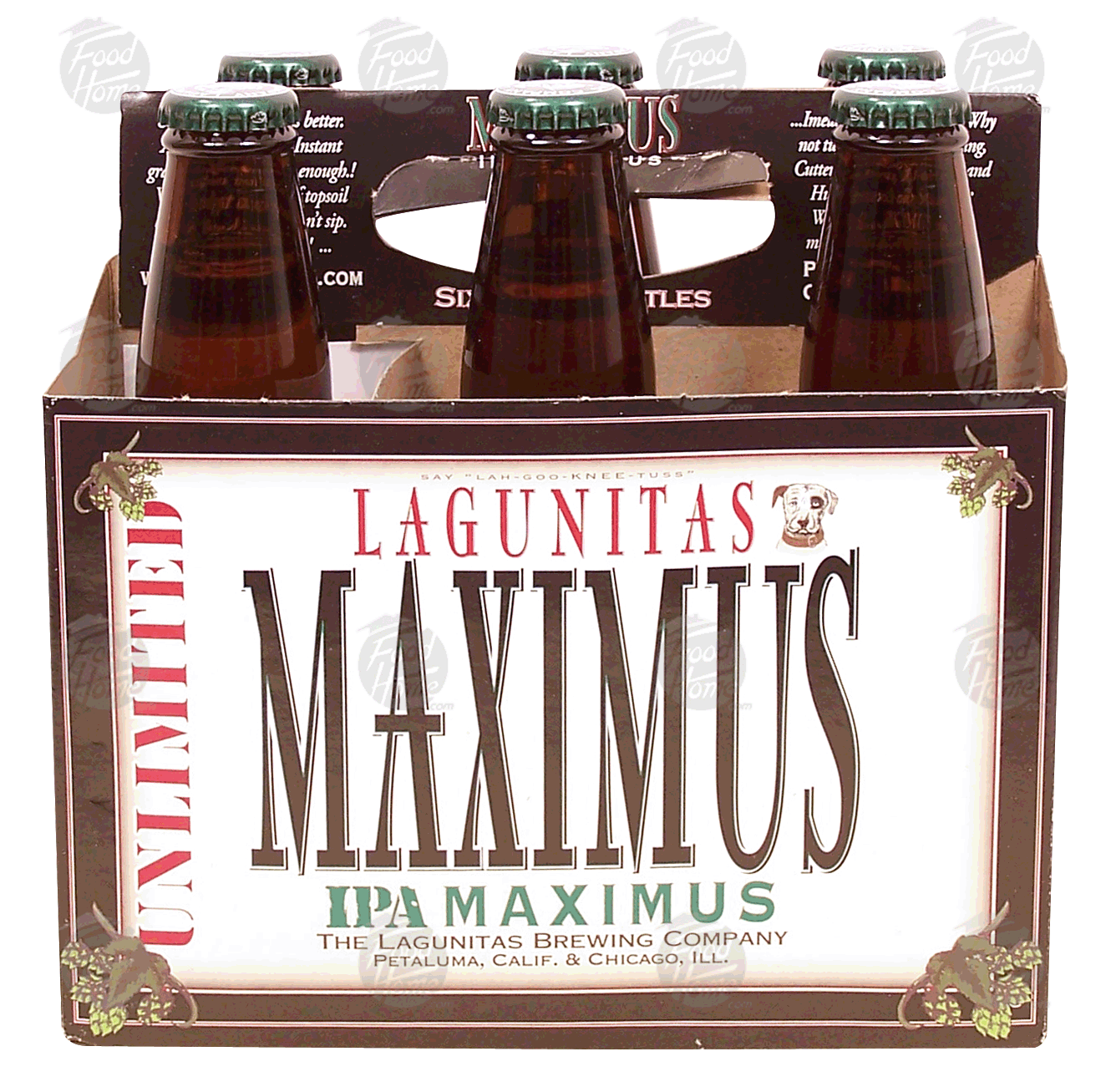 Lagunitas Maximus Unlimited; IPA Ale 8.2% alc. by vol., 12-fl. oz. Full-Size Picture